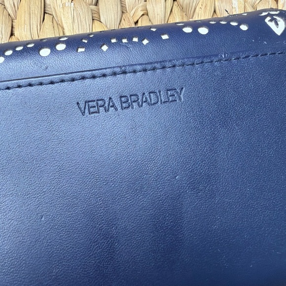 Vera Bradley Navy Blue Women's Wallet with Cutout Design - Picture 3 of 7